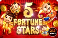 5 Fortune Stars Slot Game at me88 Malaysia